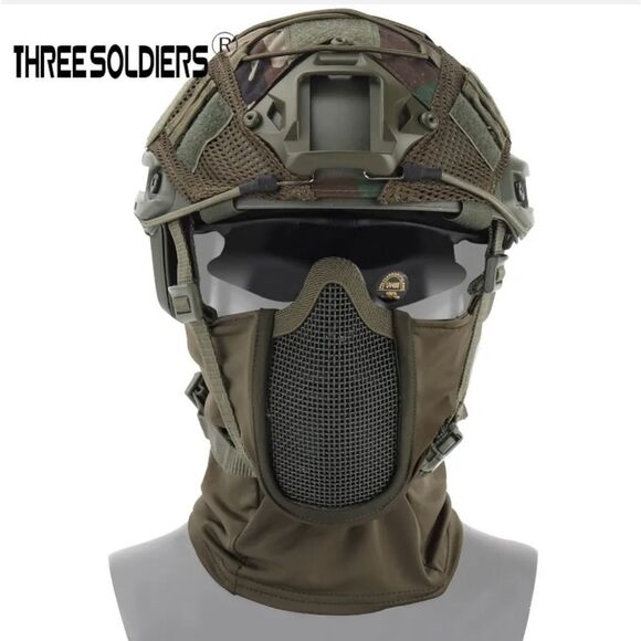 Tactical Face Mask Steel Mesh Balaclava Army Airsoft Paintball Headgear Cover US